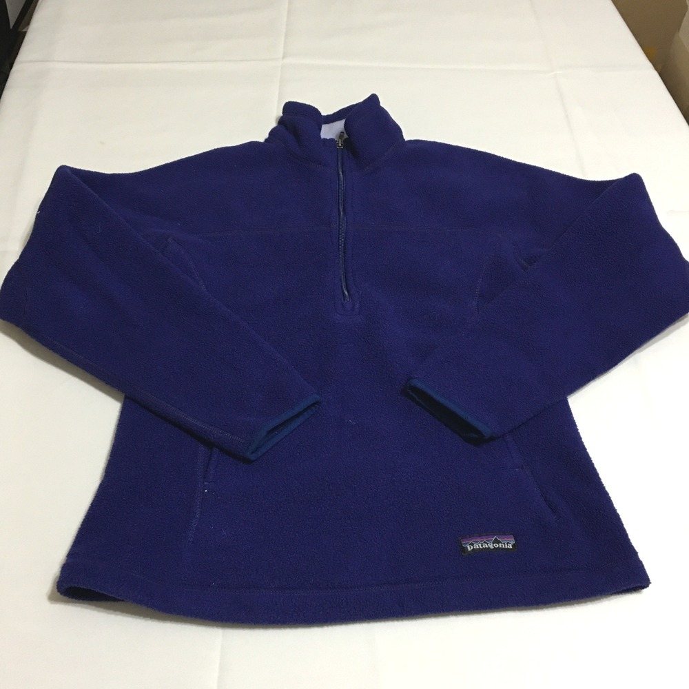 Patagonia Synchilla Fleece Pullover Womens Small Purple Quarter Zip